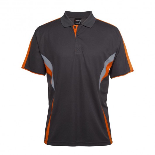 Gunmetal Orange Grey Coolabah Polo Shirts